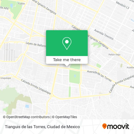 Tianguis de las Torres map