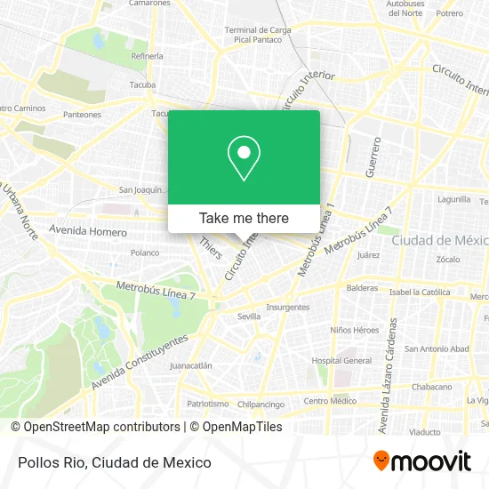 Pollos Rio map