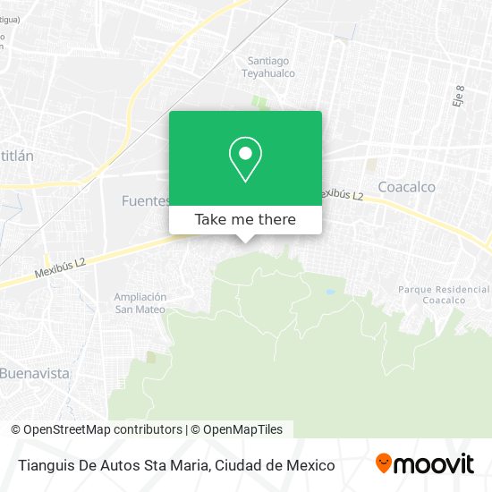 Mapa de Tianguis De Autos Sta Maria