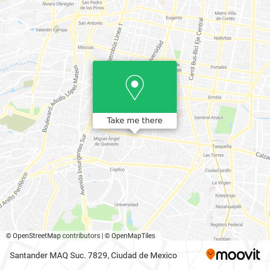 Santander MAQ Suc. 7829 map