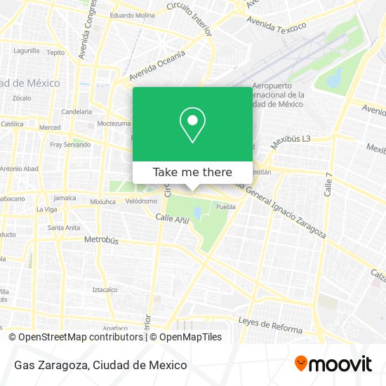 Gas Zaragoza map