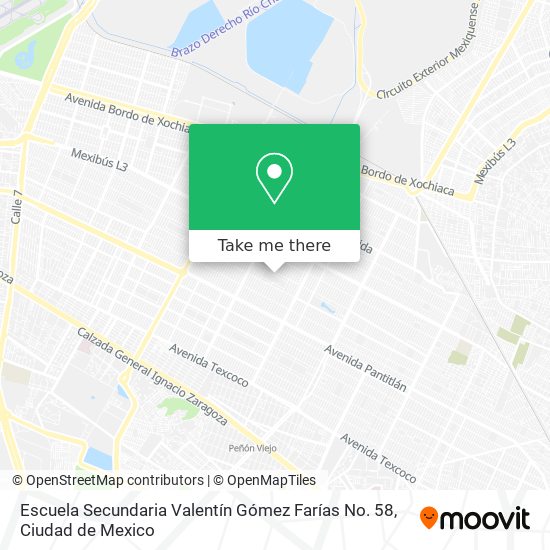 Escuela Secundaria Valentín Gómez Farías No. 58 map