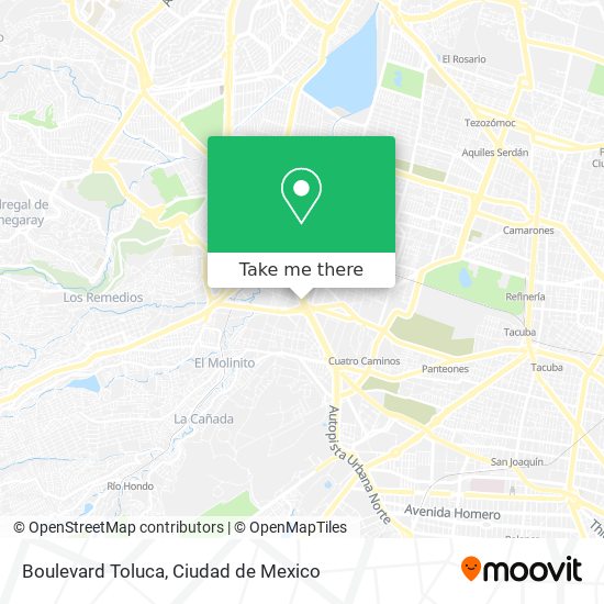 Boulevard Toluca map