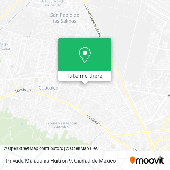 Mapa de Privada Malaquías Huitrón 9