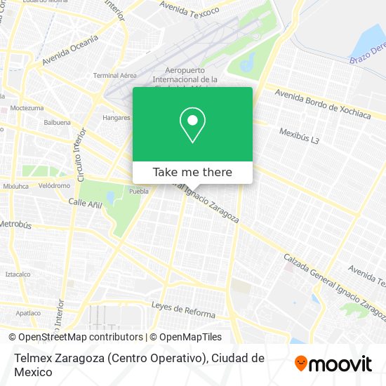 Telmex Zaragoza (Centro Operativo) map