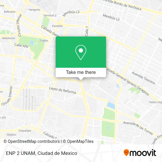 ENP 2 UNAM map
