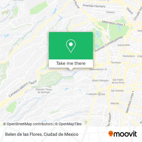 Belen de las Flores map