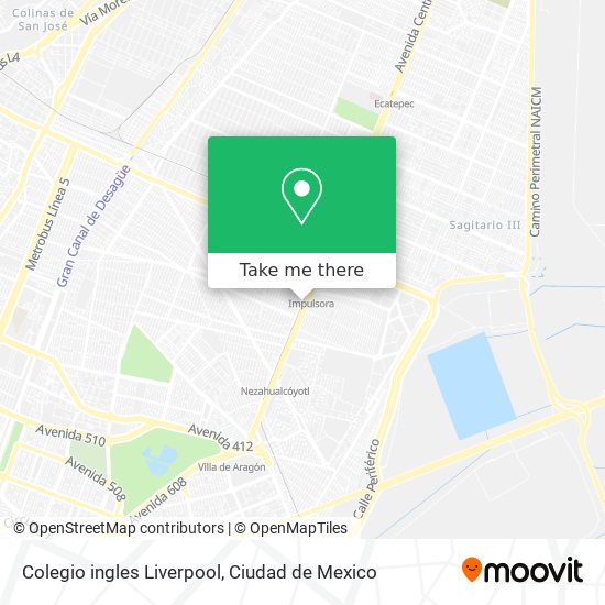 Mapa de Colegio ingles Liverpool