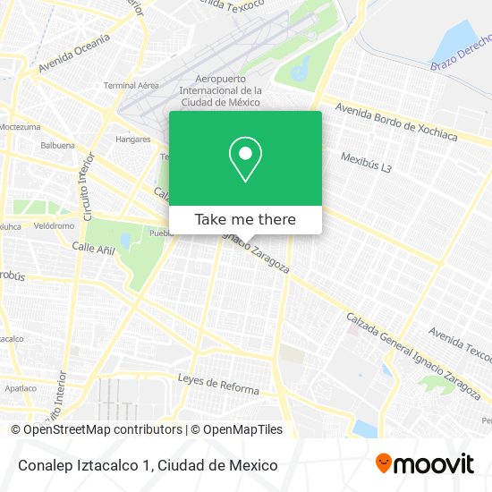 Mapa de Conalep Iztacalco 1