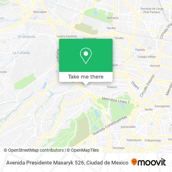 Avenida Presidente Masaryk 526 map