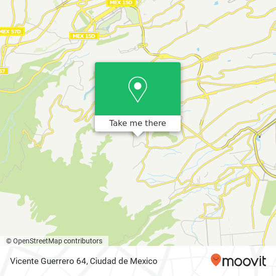 Vicente Guerrero 64 map