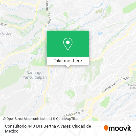 Mapa de Consultorio 440 Dra Bertha Alvarez