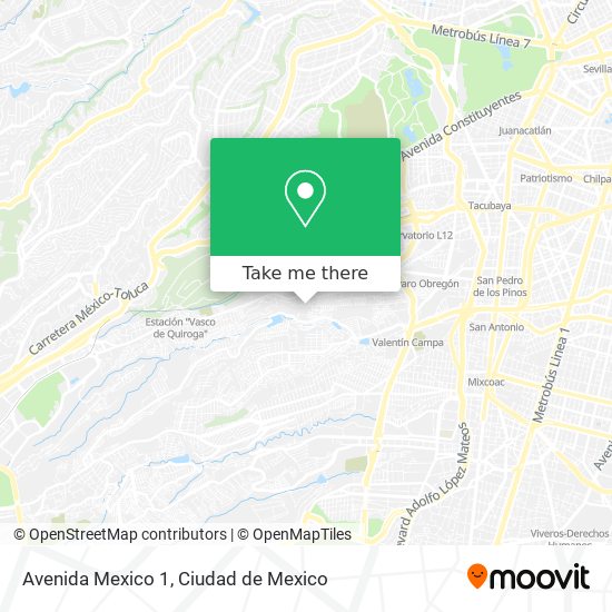 Mapa de Avenida Mexico 1