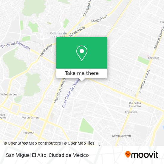 San Miguel El Alto map