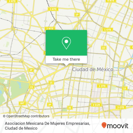 Asociacion Mexicana De Mujeres Empresarias map