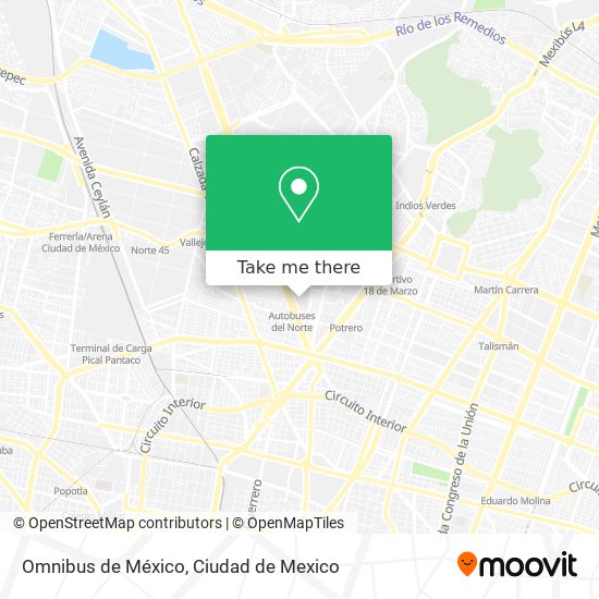 Omnibus de México map