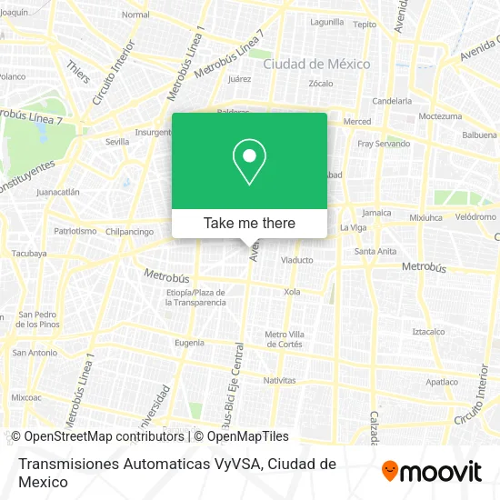 Mapa de Transmisiones Automaticas VyVSA