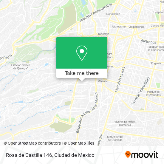 Rosa de Castilla 146 map
