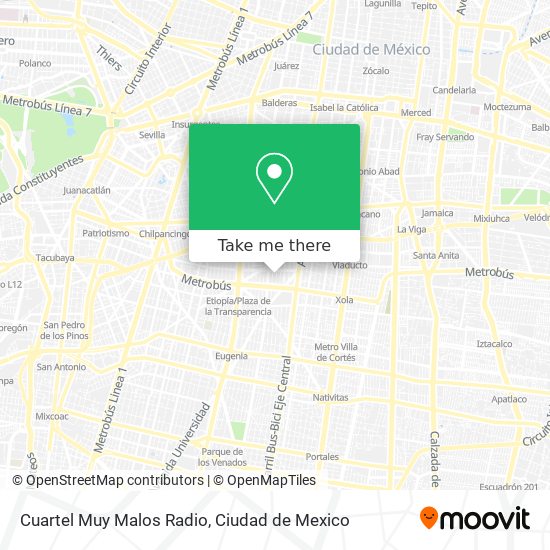 Cuartel Muy Malos Radio map