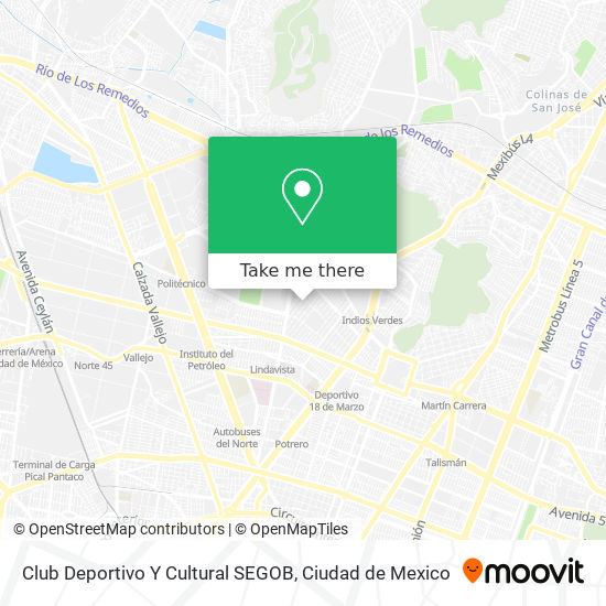 Club Deportivo Y Cultural SEGOB map