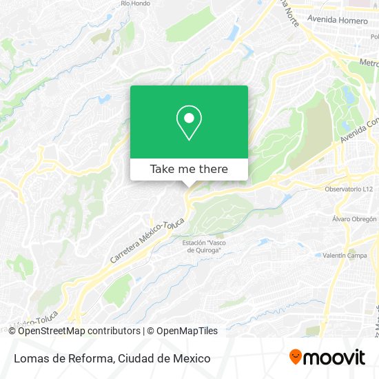 Lomas de Reforma map