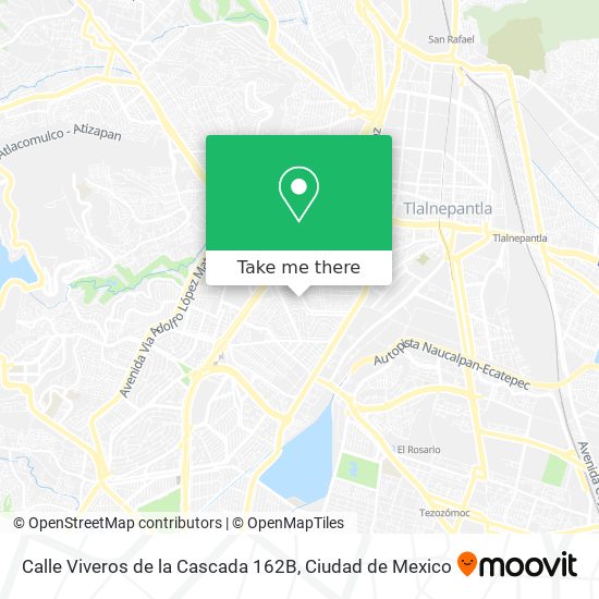 Mapa de Calle Viveros de la Cascada 162B