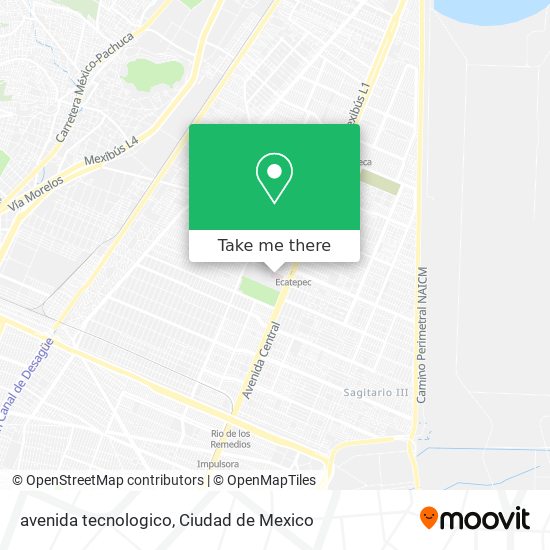 Mapa de avenida tecnologico