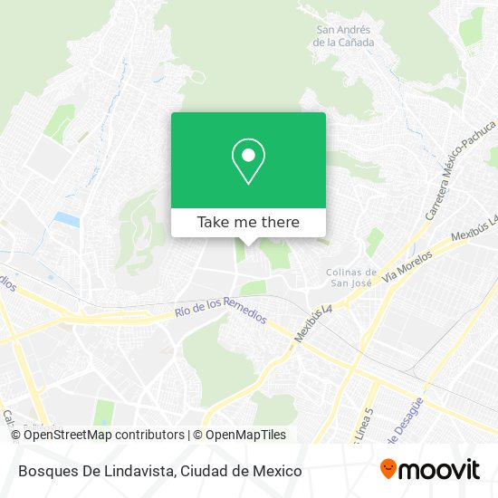 Mapa de Bosques De Lindavista