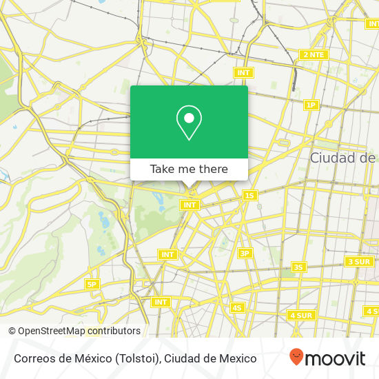 Mapa de Correos de México (Tolstoi)