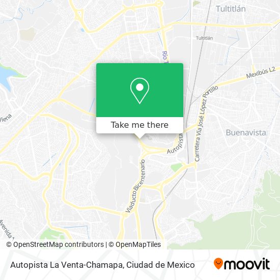 Autopista La Venta-Chamapa map