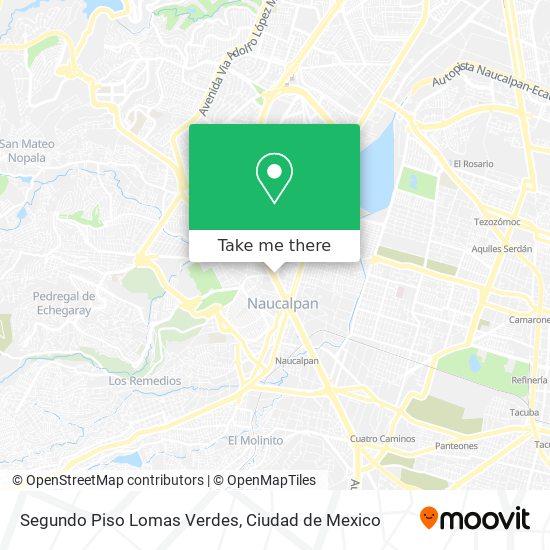 Segundo Piso Lomas Verdes map