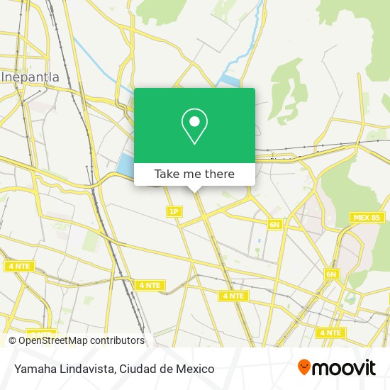 Mapa de Yamaha Lindavista