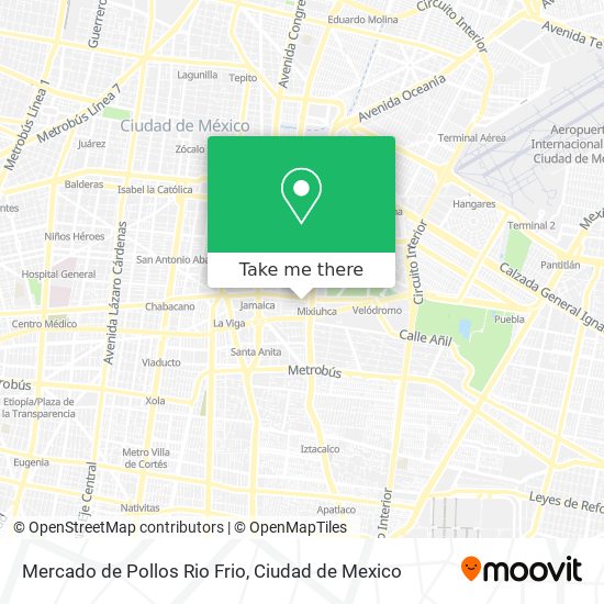 Mapa de Mercado de Pollos Rio Frio