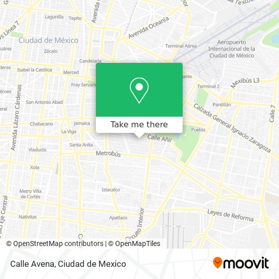 Calle Avena map