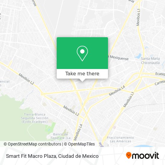 Mapa de Smart Fit Macro Plaza