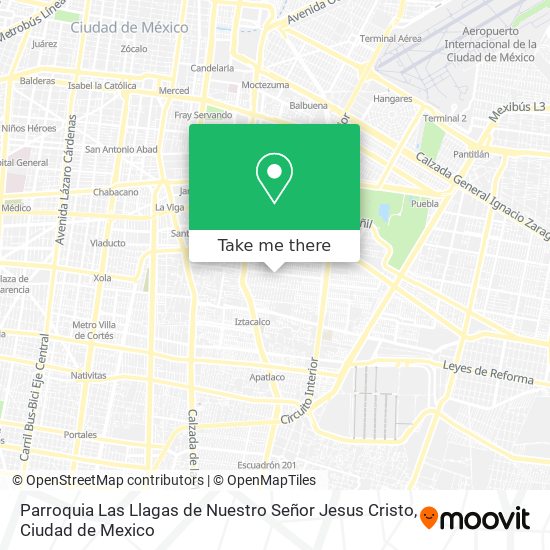 Parroquia Las Llagas de Nuestro Señor Jesus Cristo map