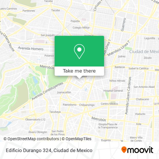 Mapa de Edificio Durango 324