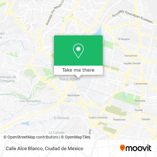 Mapa de Calle Alce Blanco