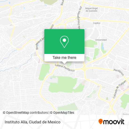 Mapa de Instituto Alía