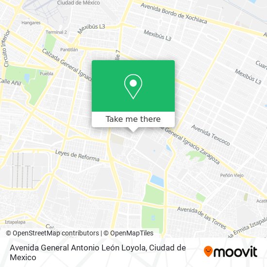 Avenida General Antonio León Loyola map