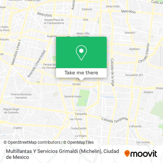Mapa de Multillantas Y Servicios Grimaldi (Michelin)