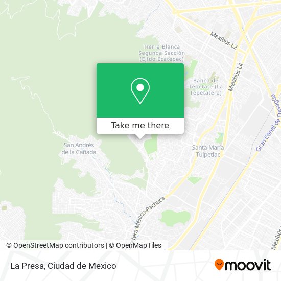 Mapa de La Presa