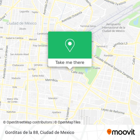 Mapa de Gorditas de la 88
