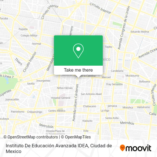 Mapa de Instituto De Educación Avanzada IDEA