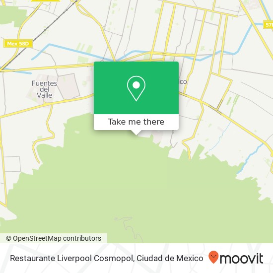 How to get to Restaurante Liverpool Cosmopol in Tultepec by Bus?