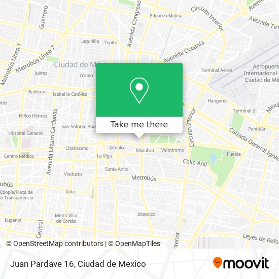 Juan Pardave 16 map