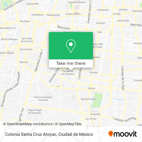 Colonia Santa Cruz Atoyac map