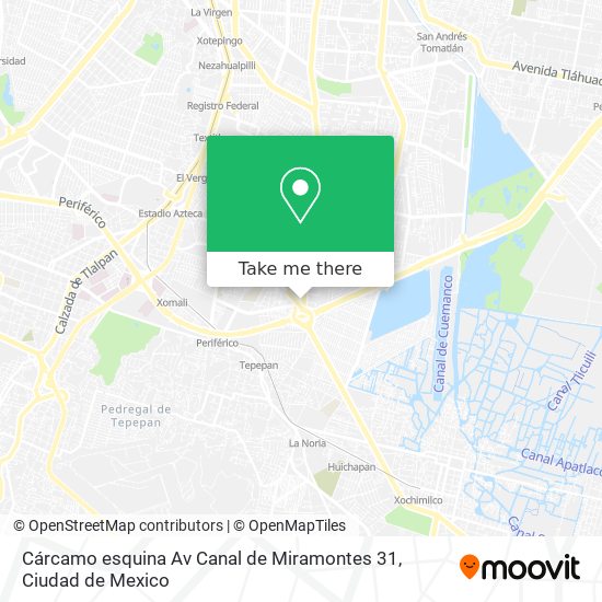 Mapa de Cárcamo esquina Av Canal de Miramontes 31