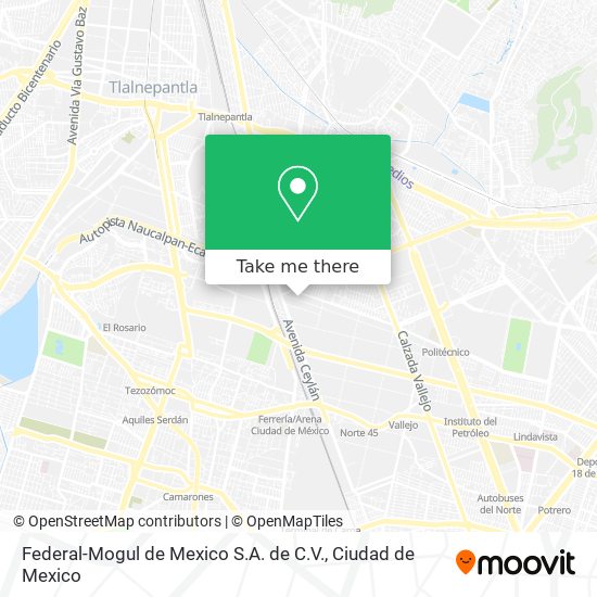 Federal-Mogul de Mexico S.A. de C.V. map