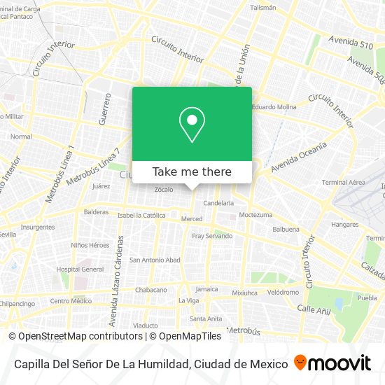 Capilla Del Señor De La Humildad map